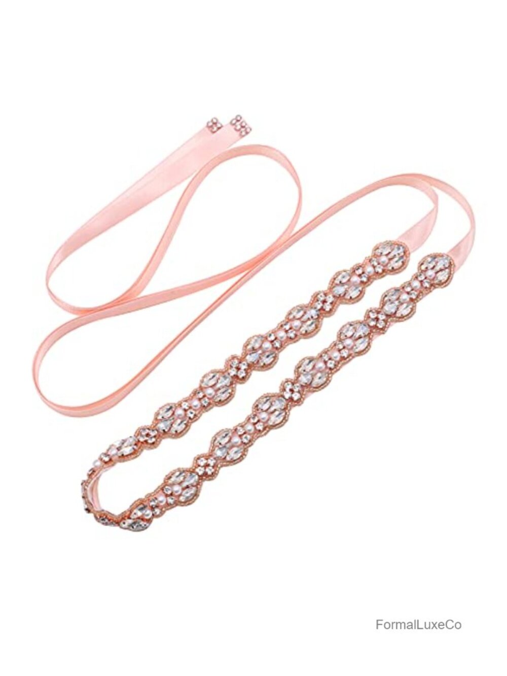 Rhinestone Wedding Sash Belt Crystal Bridal for Party Prom Evening Gown